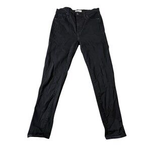 Madewell 10 Inch High Rise Skinny Jeans Black Size 31